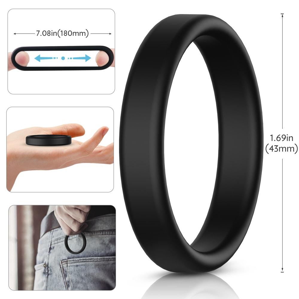 Premium Silicone Stretchy Cock Penis Ring Pleasure Enhancing Sex Toy