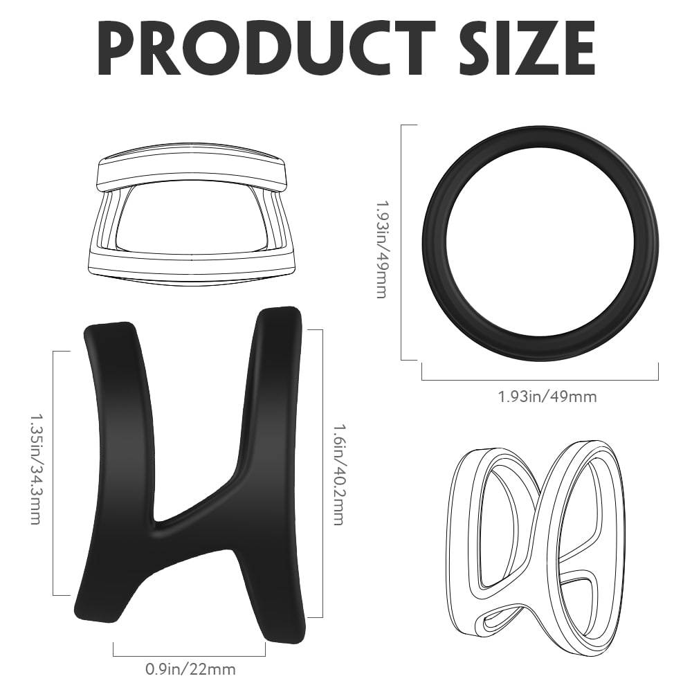 Longer Harder Silicone Dual Penis Ring Erection Enhancing Sex Toy